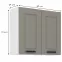 Kuchynská skrinka Luna claygrey/biela 80G-72 2F,2