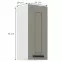 Kuchynská skrinka Luna claygrey/biela 30G-72 1F,2