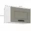 Kuchynská skrinka Luna claygrey/biela 60GU-36 1F,2