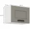 Kuchynská skrinka Luna claygrey/biela 50GU-36 1F,2