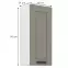 Kuchynská skrinka Luna claygrey/biela 40G-90 1F,2