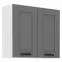 Kuchynská skrinka Luna dustgrey/biela 80G-72 2F