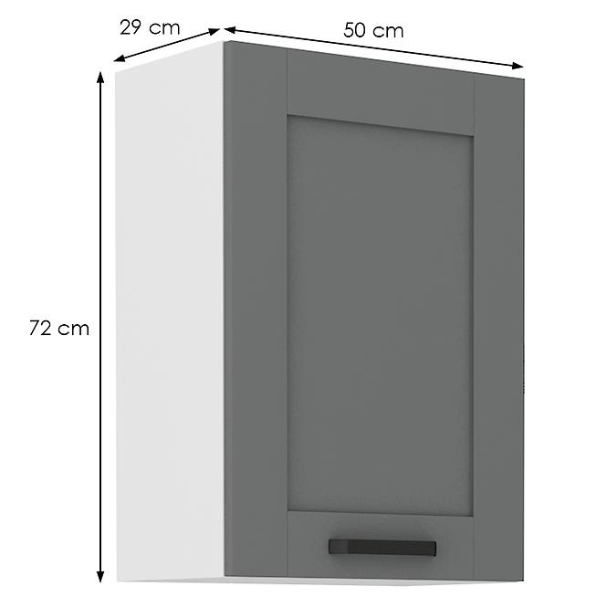 Kuchynská skrinka Luna dustgrey/biela 50G-72 1F