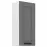 Kuchynská skrinka Luna dustgrey/biela 40G-90 1F