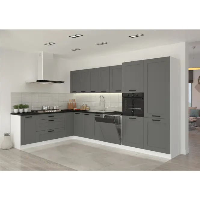 Kuchynská skrinka Luna dustgrey/biela 30G-90 1F,7