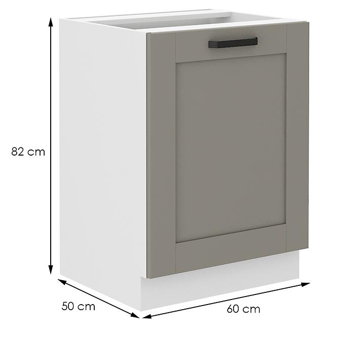 Kuchynská skrinka Luna claygrey/biela 60D 1F BB