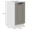 Kuchynská skrinka Luna claygrey/biela 40D 1F BB,2