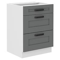 Kuchynská skrinka Luna dustgrey/biela 60D 3S BB