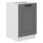 Kuchynská skrinka Luna dustgrey/biela 50ZL 1F BB