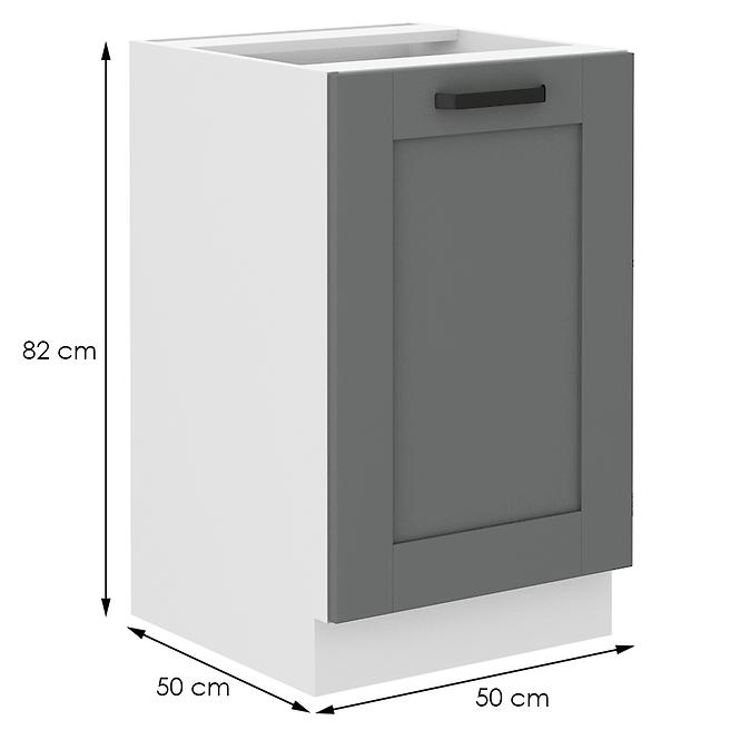 Kuchynská skrinka Luna dustgrey/biela 50ZL 1F BB