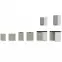 Kuchynská skrinka Luna claygrey/biela 60DKS-210 3S 1F,10