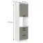 Kuchynská skrinka Luna claygrey/biela 60DPS-210 3S 1F,2