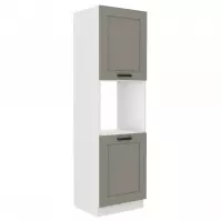 Kuchynská skrinka Luna claygrey/biela 60DP-210 2F