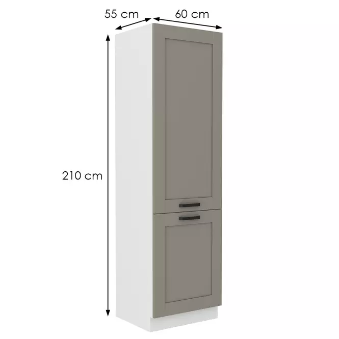 Kuchynská skrinka Luna claygrey/biela 60LO-210 2F