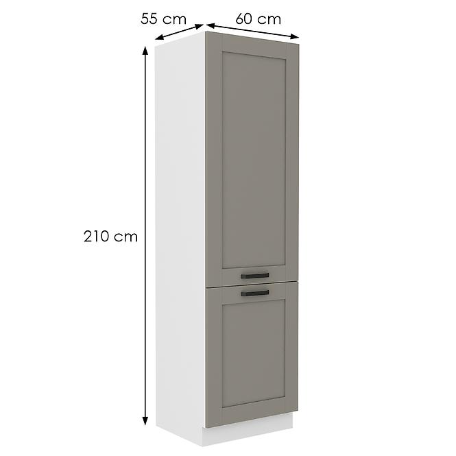 Kuchynská skrinka Luna claygrey/biela 60LO-210 2F