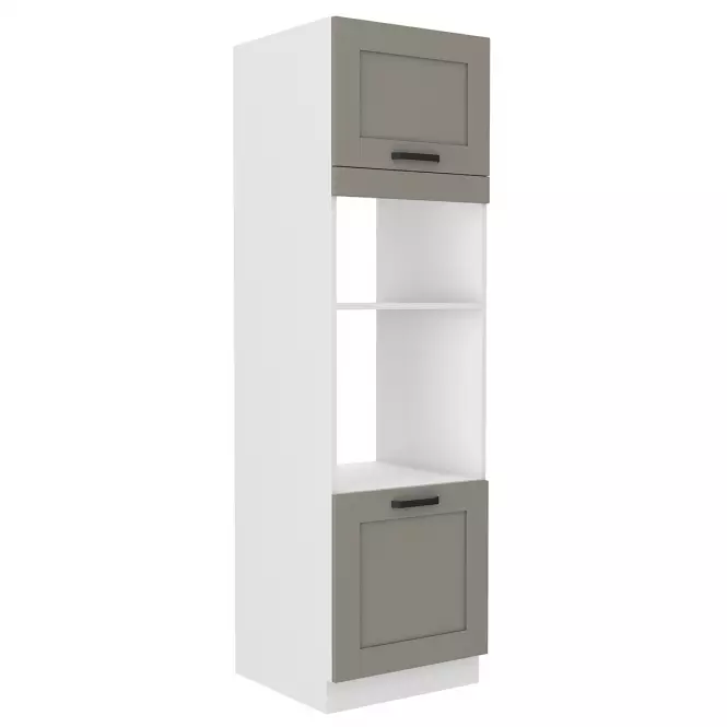 Kuchynská skrinka Luna claygrey/biela 60DMP-210 2F