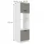 Kuchynská skrinka Luna claygrey/biela 60DMP-210 2F,2