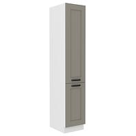 Kuchynská skrinka Luna claygrey/biela 40DK-210 2F