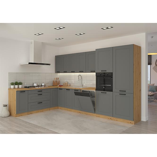 Kuchynská skrinka Luna dustgrey/artisan 60DMP-210 2F