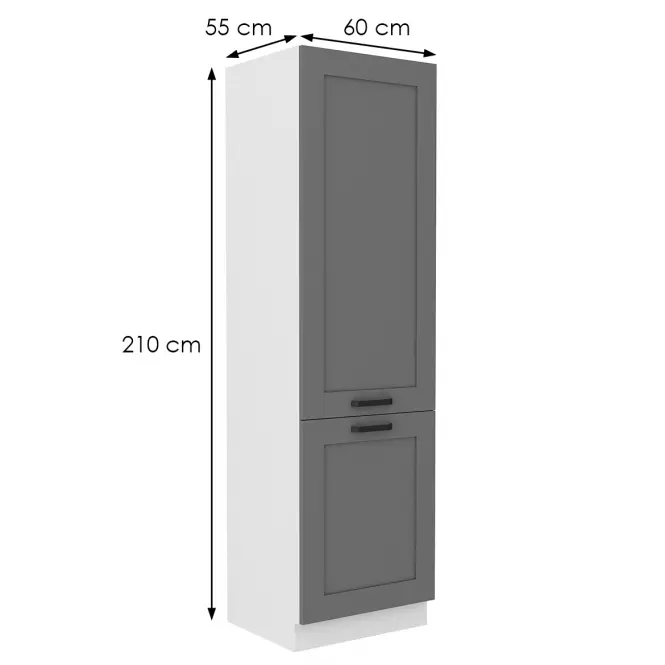 Kuchynská skrinka Luna dustgrey/biela 60LO-210 2F
