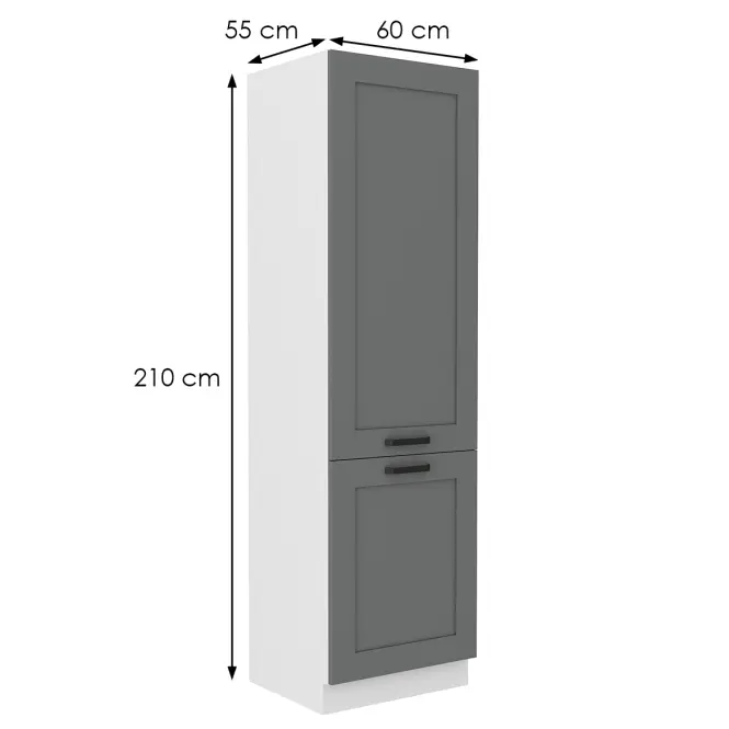 Kuchynská skrinka Luna dustgrey/biela 60LO-210 2F,2