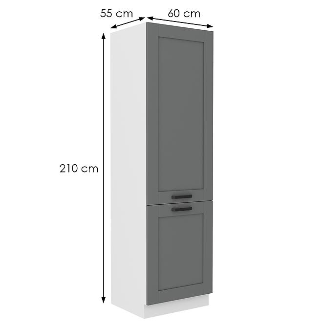 Kuchynská skrinka Luna dustgrey/biela 60DK-210 2F