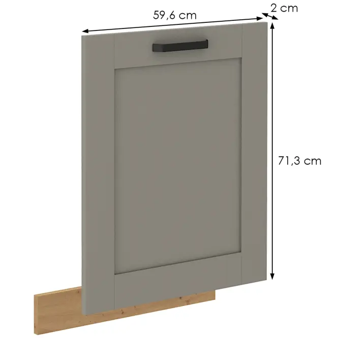 Dvierka na umývačku Luna claygrey/artisan 713x596,2