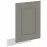 Dvierka na umývačku Luna claygrey/biela 570x446