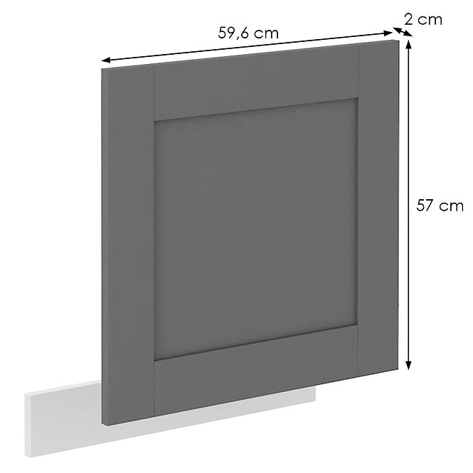 Dvierka na umývačku Luna dustgrey/biela 570x596