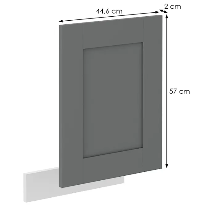 Dvierka na umývačku Luna dustgrey/biela 570x446,2