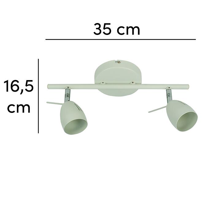 Stropné bodové svietidlo Nina biele VO0388 LS2
