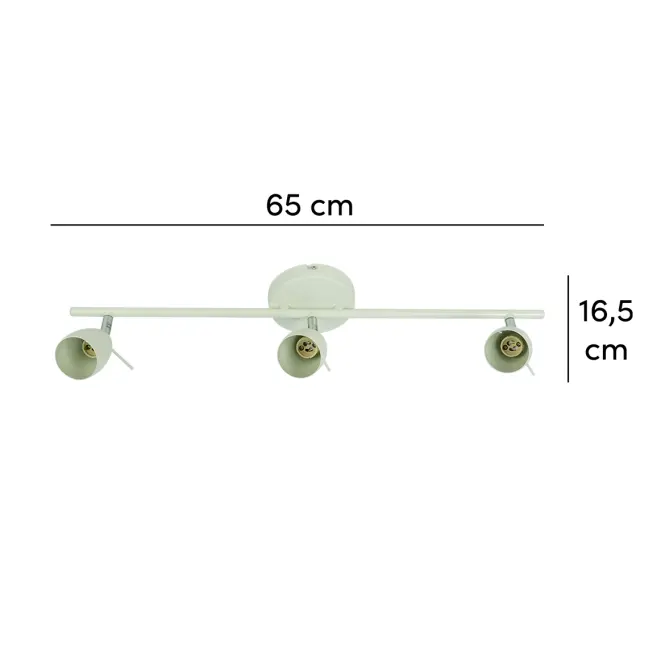Stropné bodové svietidlo Nina biely VO0389 LS3,2