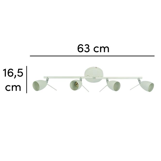 Stropné bodové svietidlo Nina biele VO0390 LS4,2