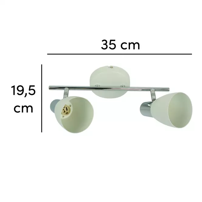 Bodové stropné svietidlo Adel biely/mat VO0399 LS2