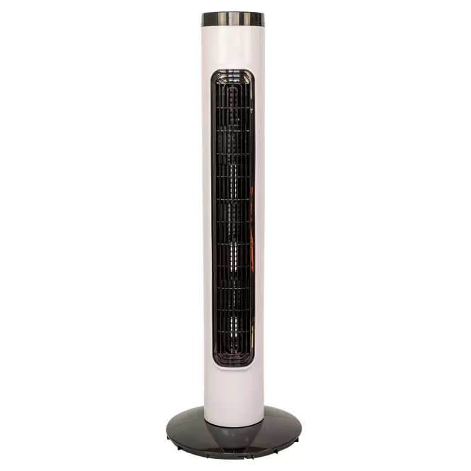 Ventilátor vežový 32” VO2207 biely s diaľkovým ovládaním a displejom LED