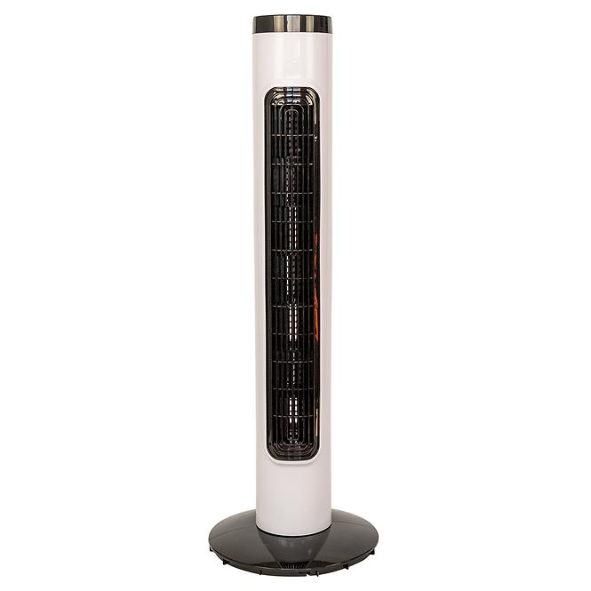 Ventilátor vežový 32” VO2207 biely s diaľkovým ovládaním a displejom LED