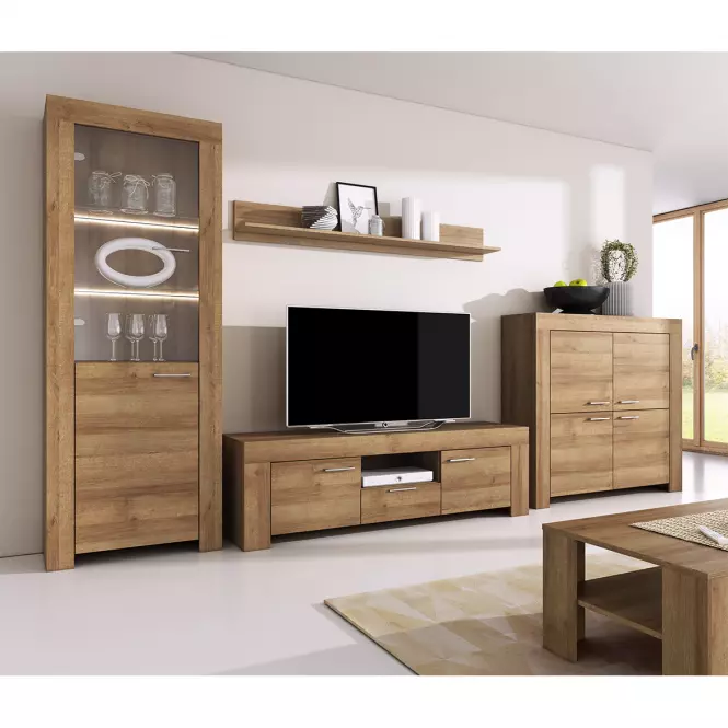 TV stolík Sky SRTV155+polička dub riviera,7