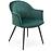 Stolička K468 Velvet/Kov T. Zelená