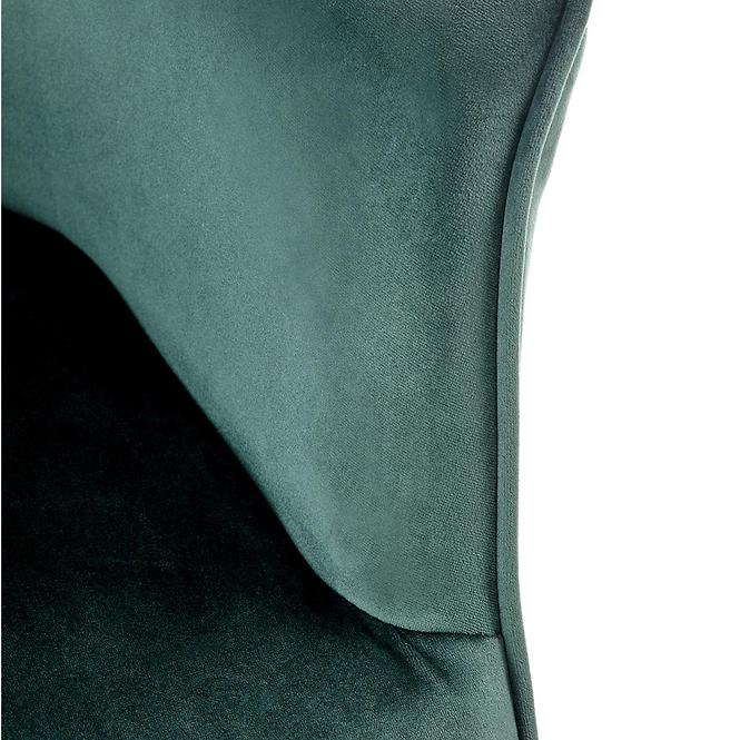 Stolička K468 Velvet/Kov T. Zelená