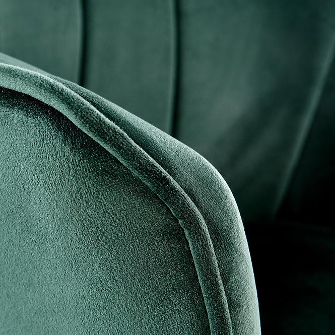 Stolička K468 Velvet/Kov T. Zelená