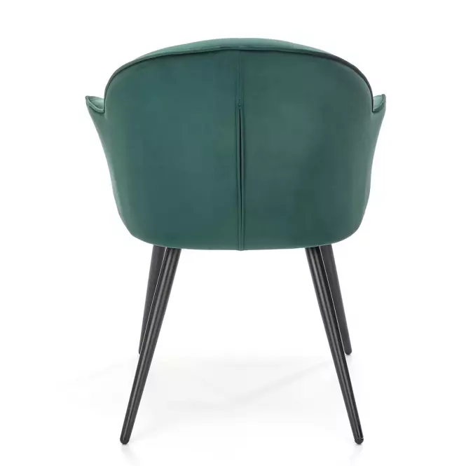 Stolička K468 Velvet/Kov T. Zelená