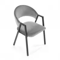 Stolička K473 Velvet/Kov Šedá