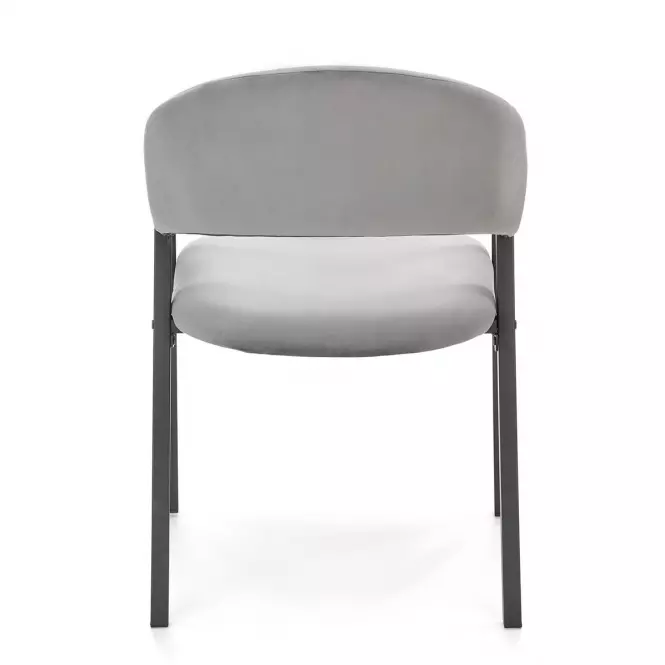 Stolička K473 Velvet/Kov Šedá
