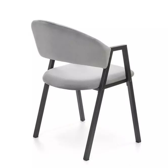 Stolička K473 Velvet/Kov Šedá