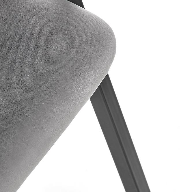 Stolička K473 Velvet/Kov Šedá