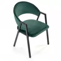 Stolička K473 Velvet/Kov T. Zelená