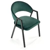 Stolička K473 Velvet/Kov T. Zelená