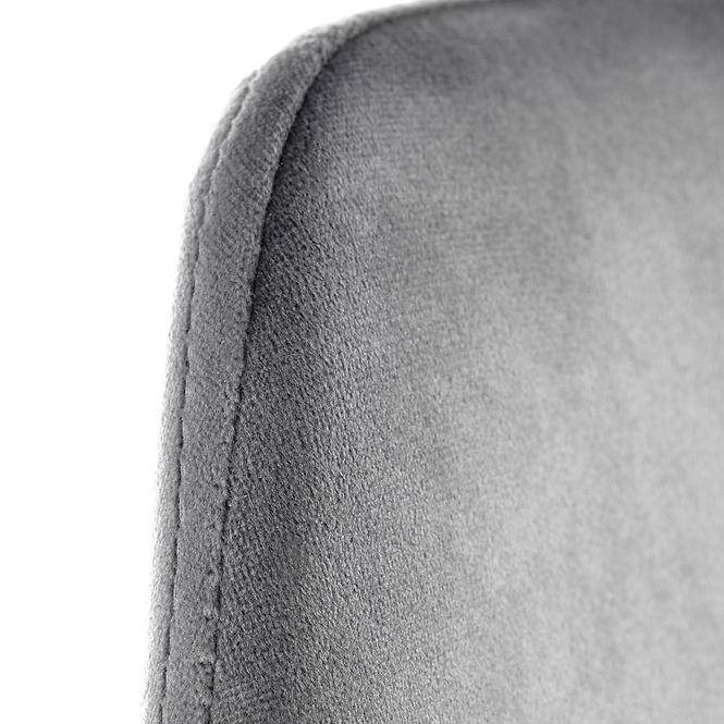 Stolička K460 Velvet/Chrome Šedá,10