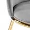 Stolička K460 Velvet/Chrome Šedá,12