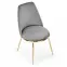 Stolička K460 Velvet/Chrome Šedá,3